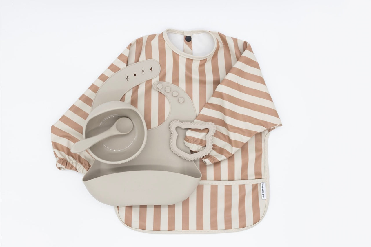 Mess-Free First Feed & Chew | tableware set + teether